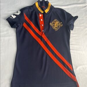 Navy and Red Women’s RUGBY Ralph Lauren Vintage Polo Shirt